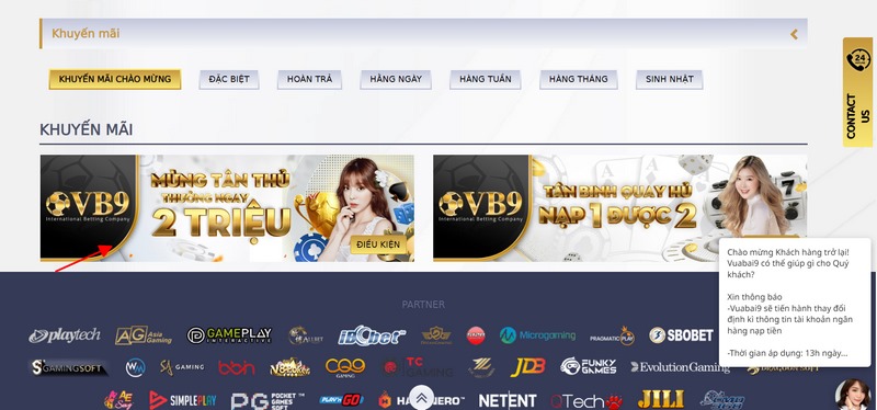 Khuyến mãi Vuabai9 dành cho tân thủ 