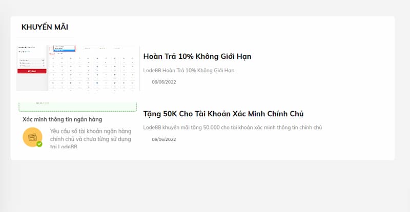 Lode88 Nhiều chương trình khuyến mãi hấp dẫn