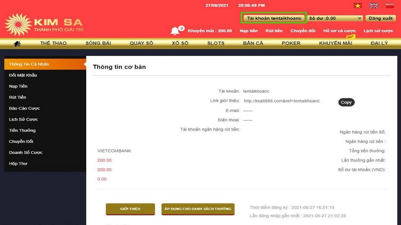 Đăng ký tài khoản thành viên Kimsa không hề làm rỏ rỉ dữ liệu người dùng 